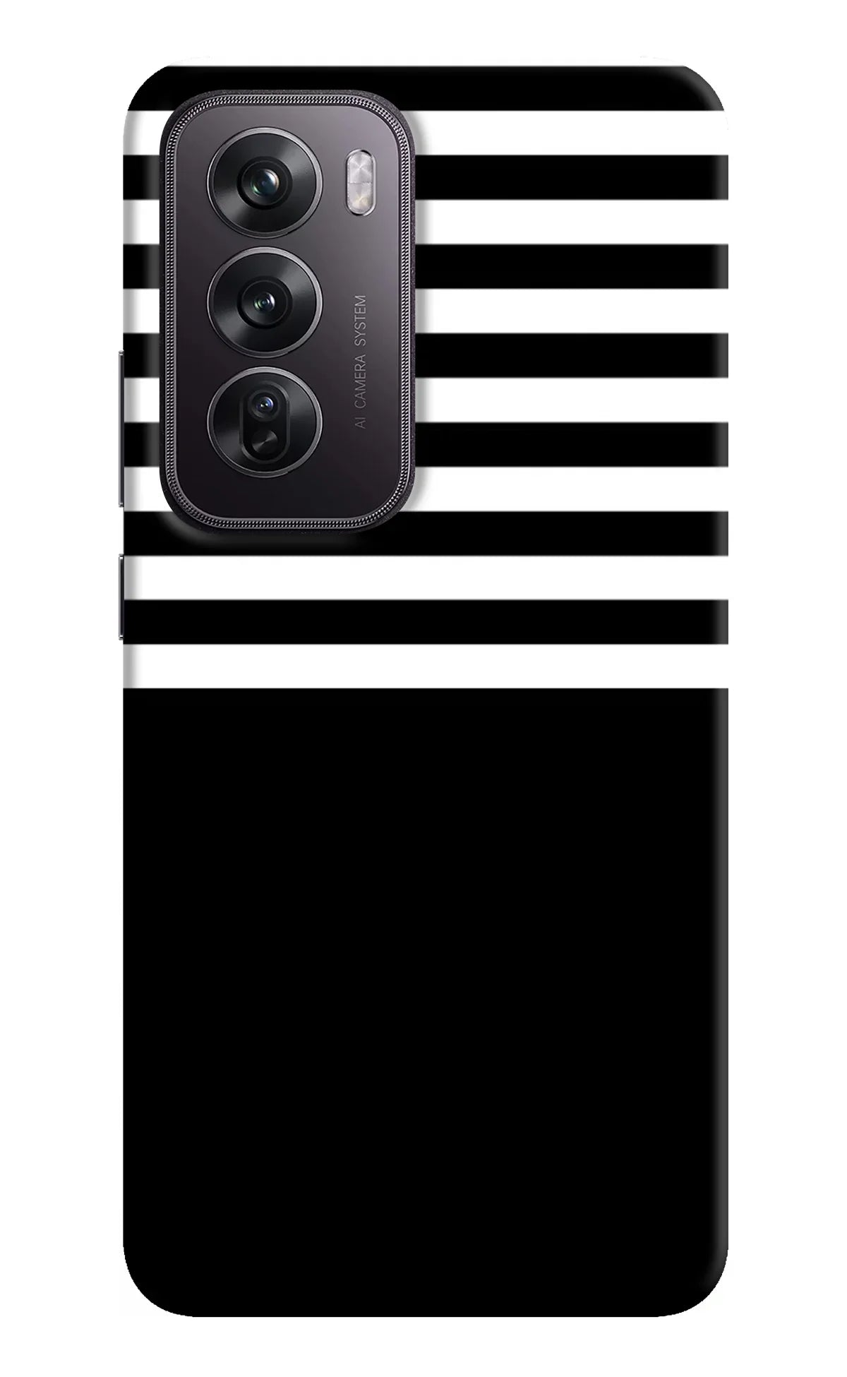 Black and White Print Oppo Reno12 Pro 5G Back Cover