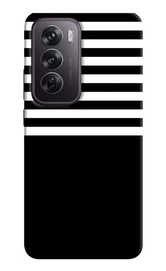 Black and White Print Oppo Reno12 Pro 5G Back Cover