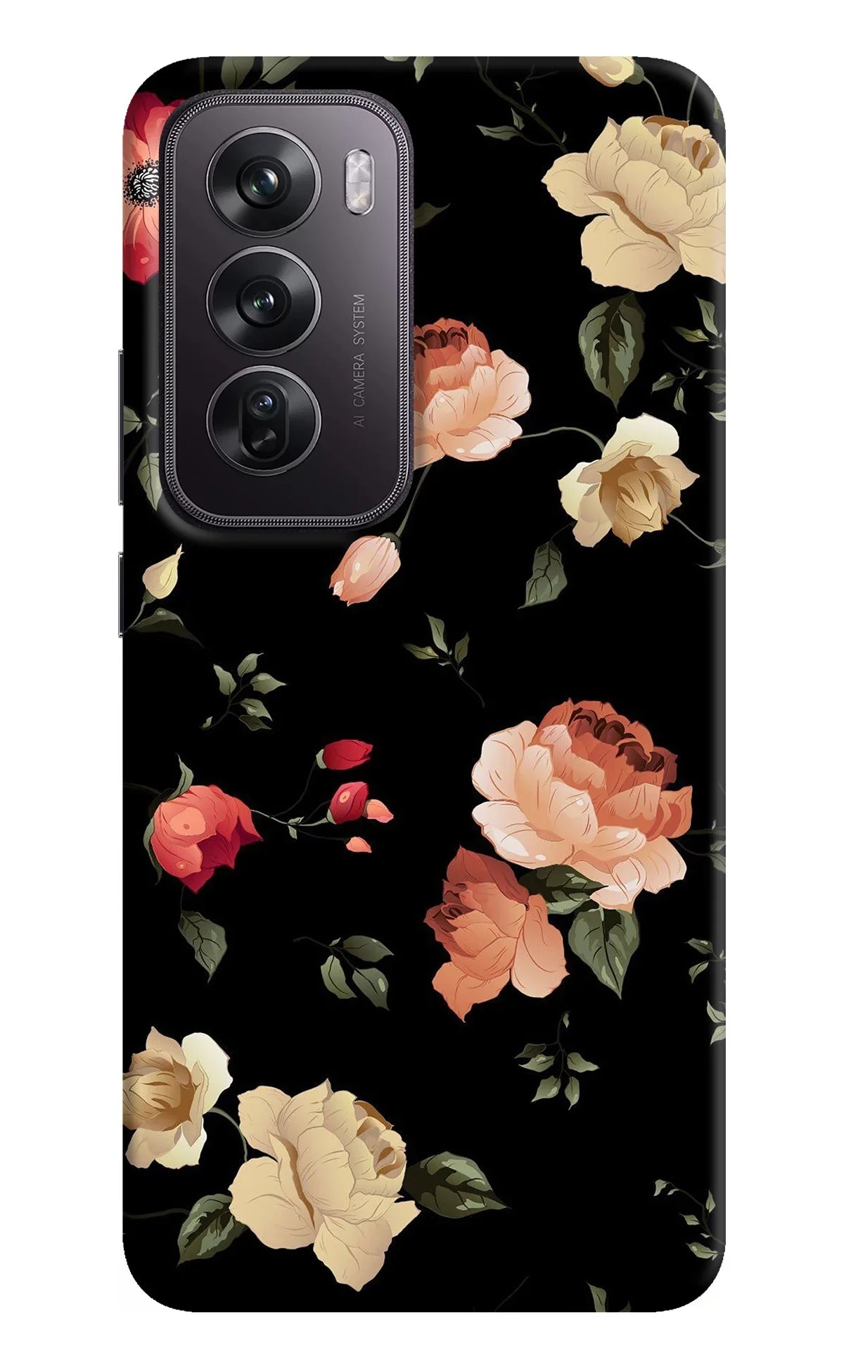 Flowers Oppo Reno12 Pro 5G Back Cover