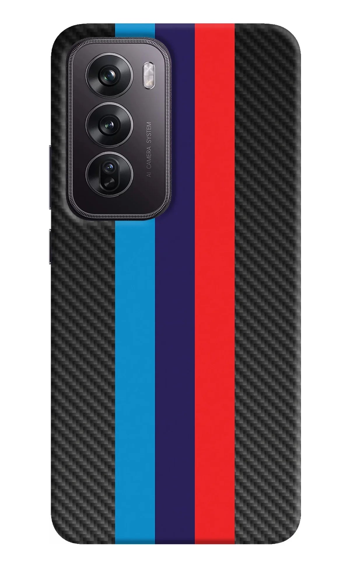 BMW Stripes Pattern Oppo Reno12 Pro 5G Back Cover
