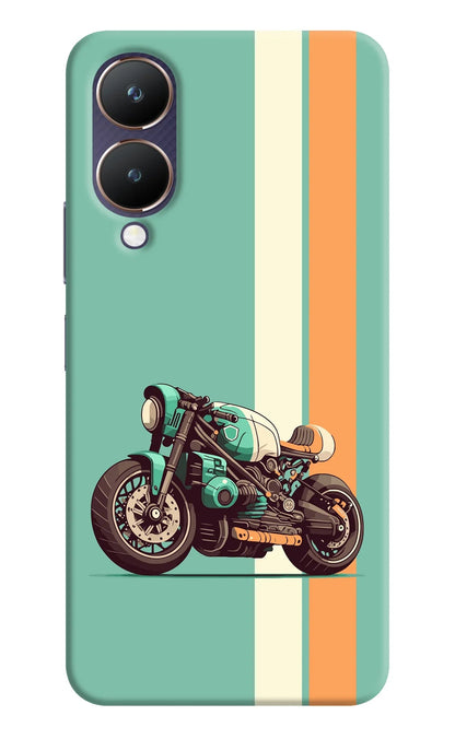 Striped Moto Drift Vivo Y28 5G Back Cover