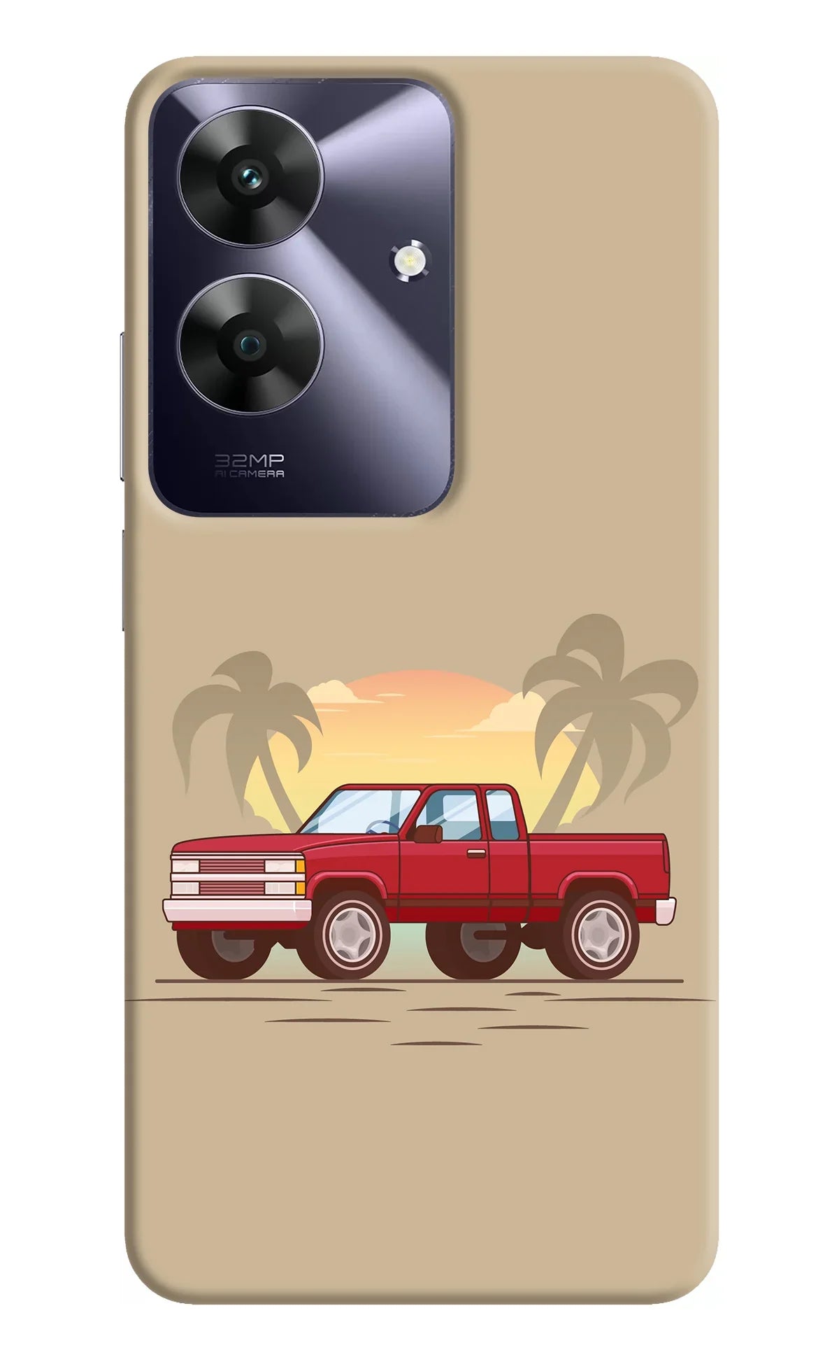 Desert Classic Drive Realme C61 Back Cover