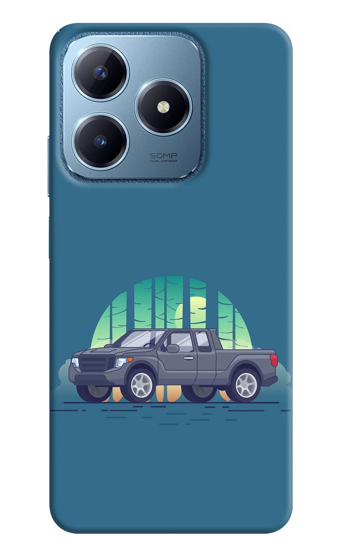 Retro Garage Vibe Realme C63 Back Cover