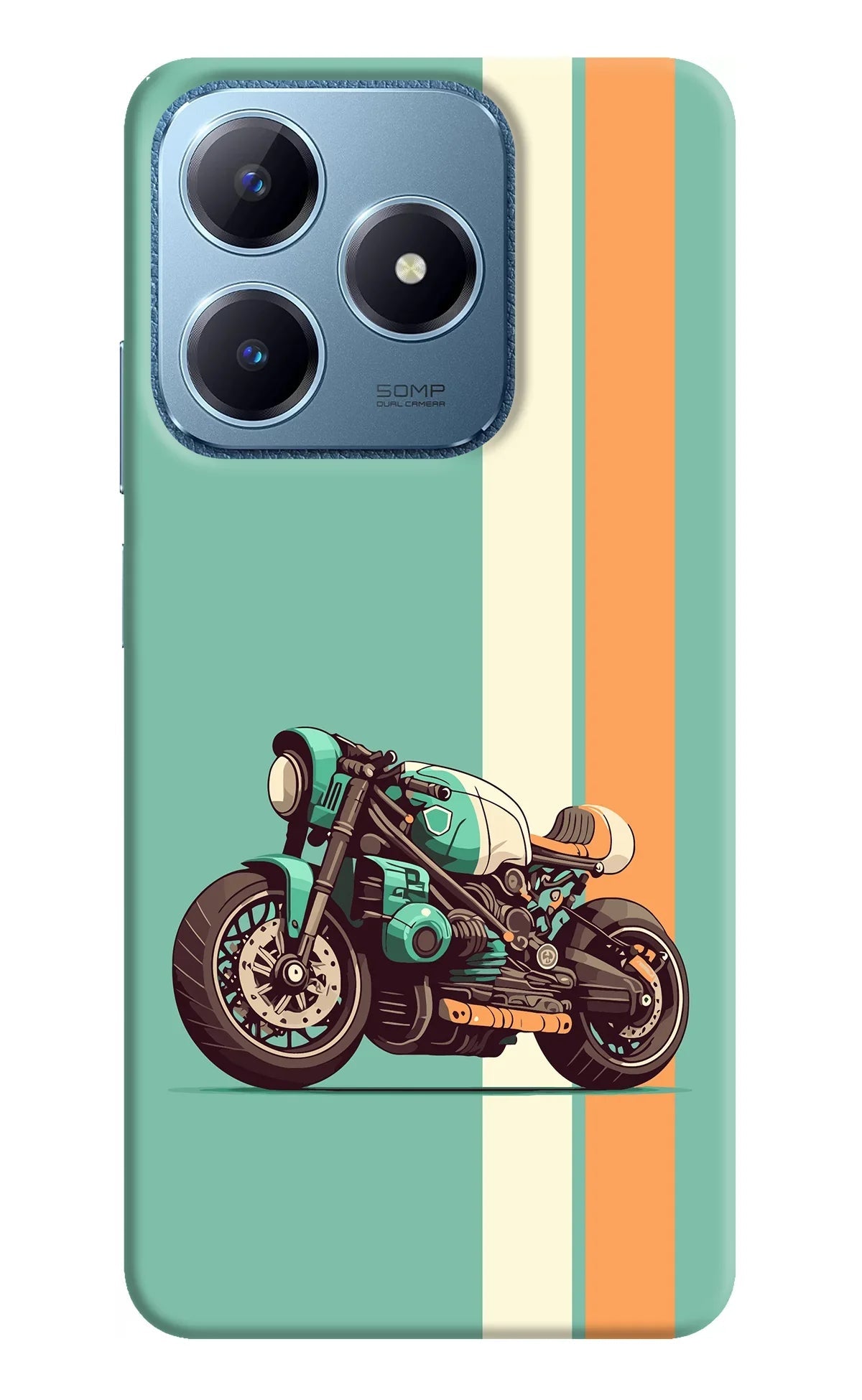 Striped Moto Drift Realme C63 Back Cover