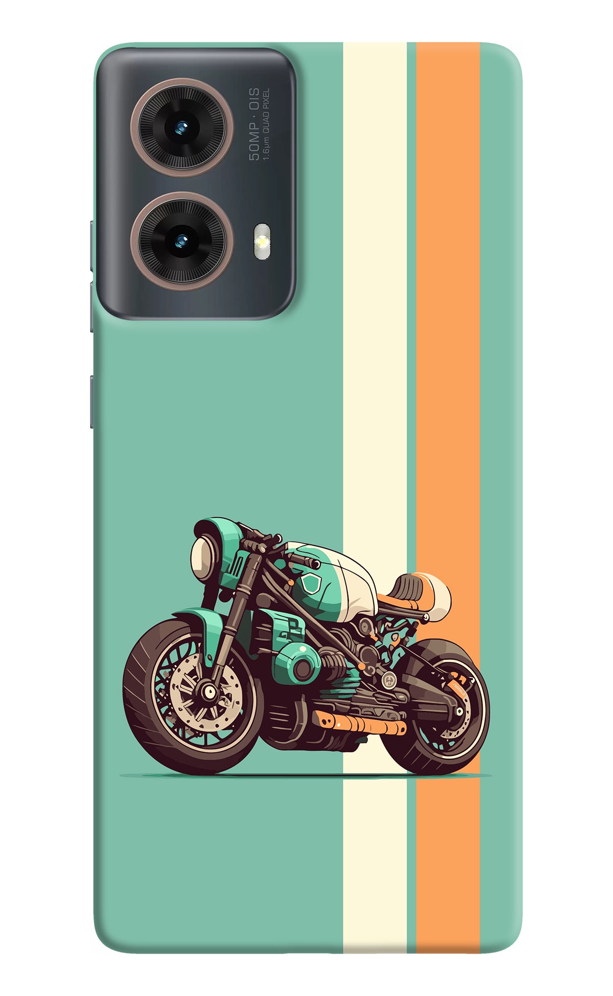Striped Moto Drift Motorola G85 Back Cover