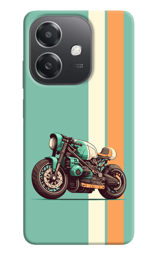 Striped Moto Drift OPPO A3x Back Cover