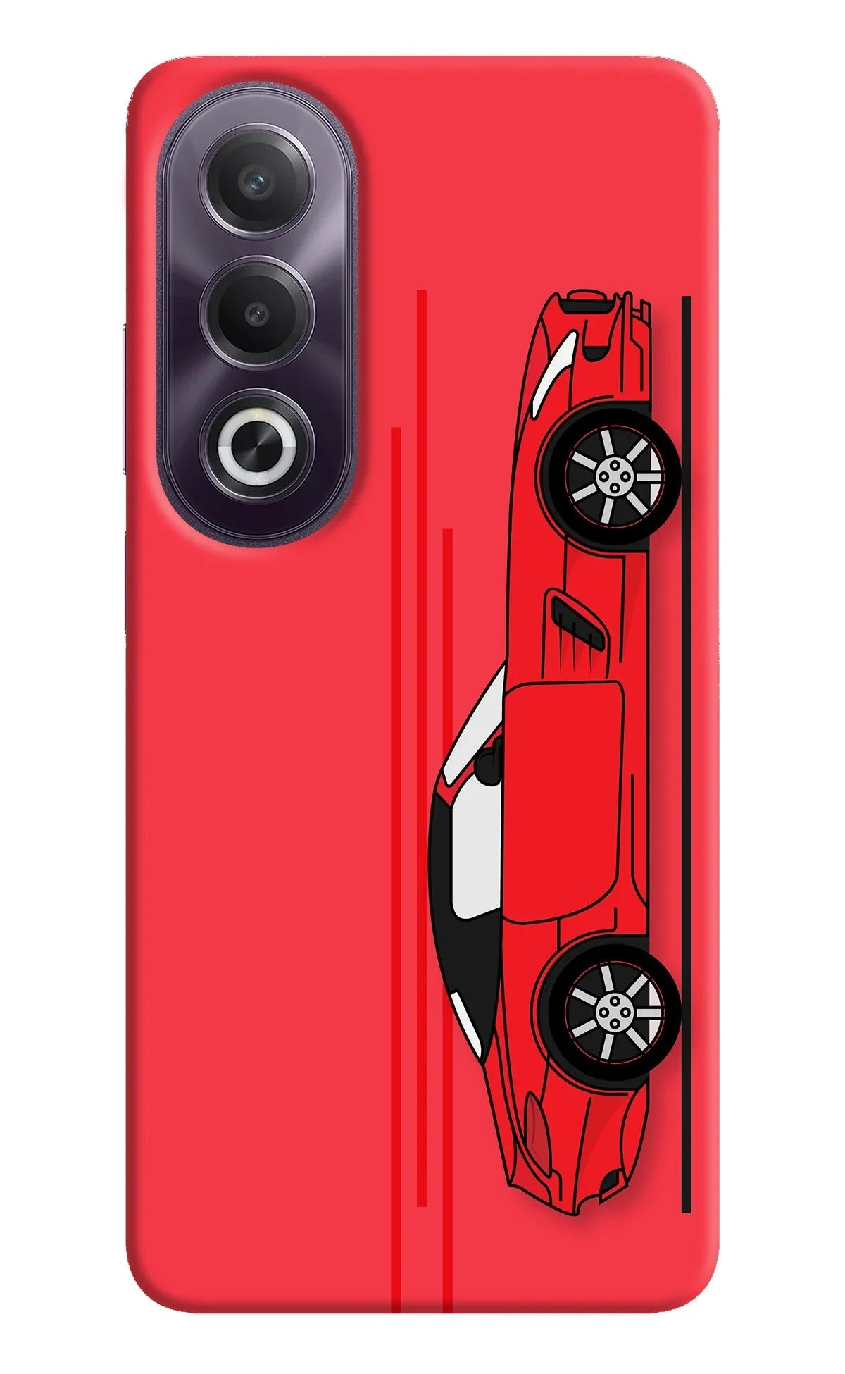 Red Velocity OPPO K12x Back Cover