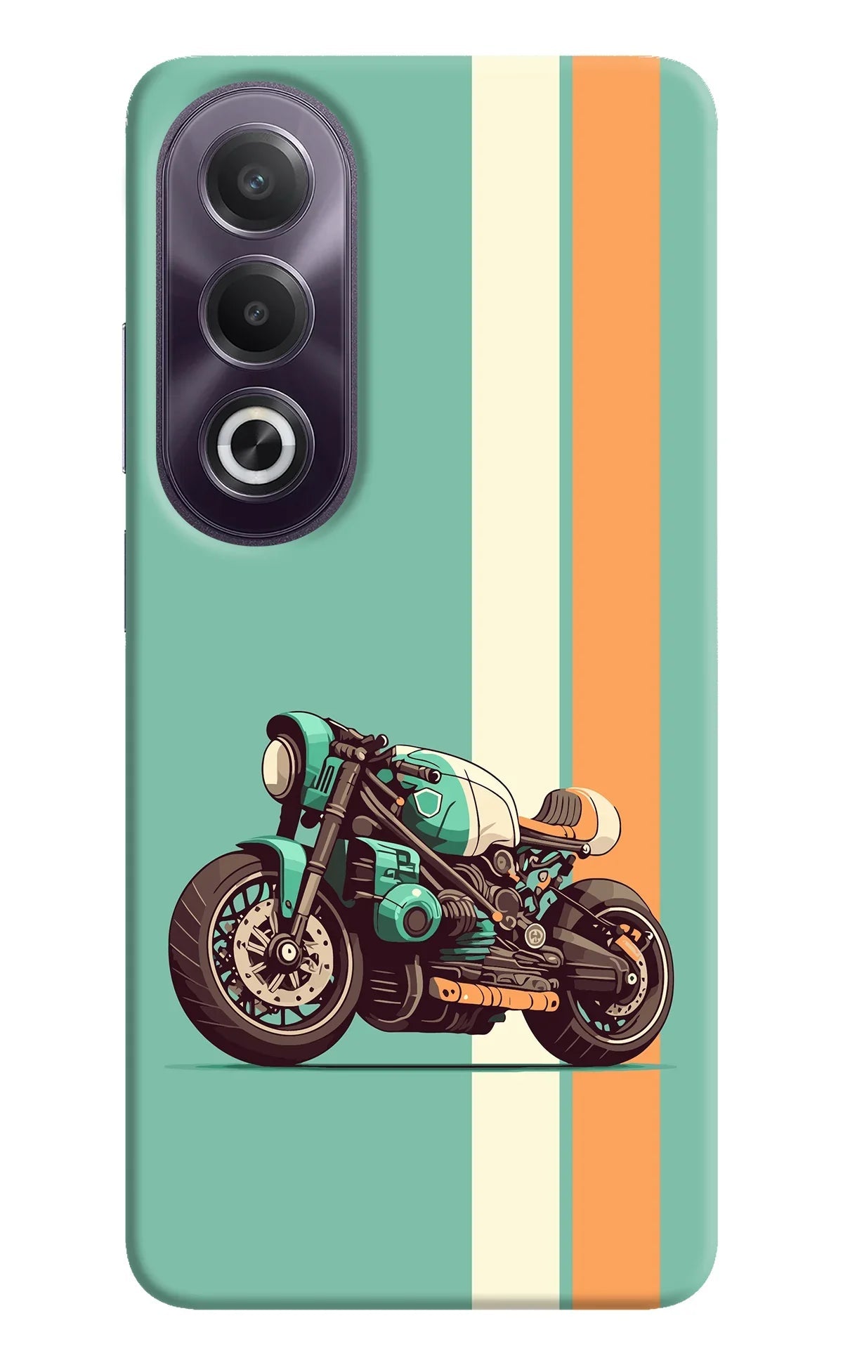 Striped Moto Drift OPPO K12x Back Cover