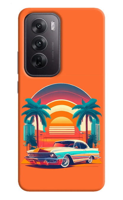 Palm Drive 80s Oppo Reno12 5G Back Cover
