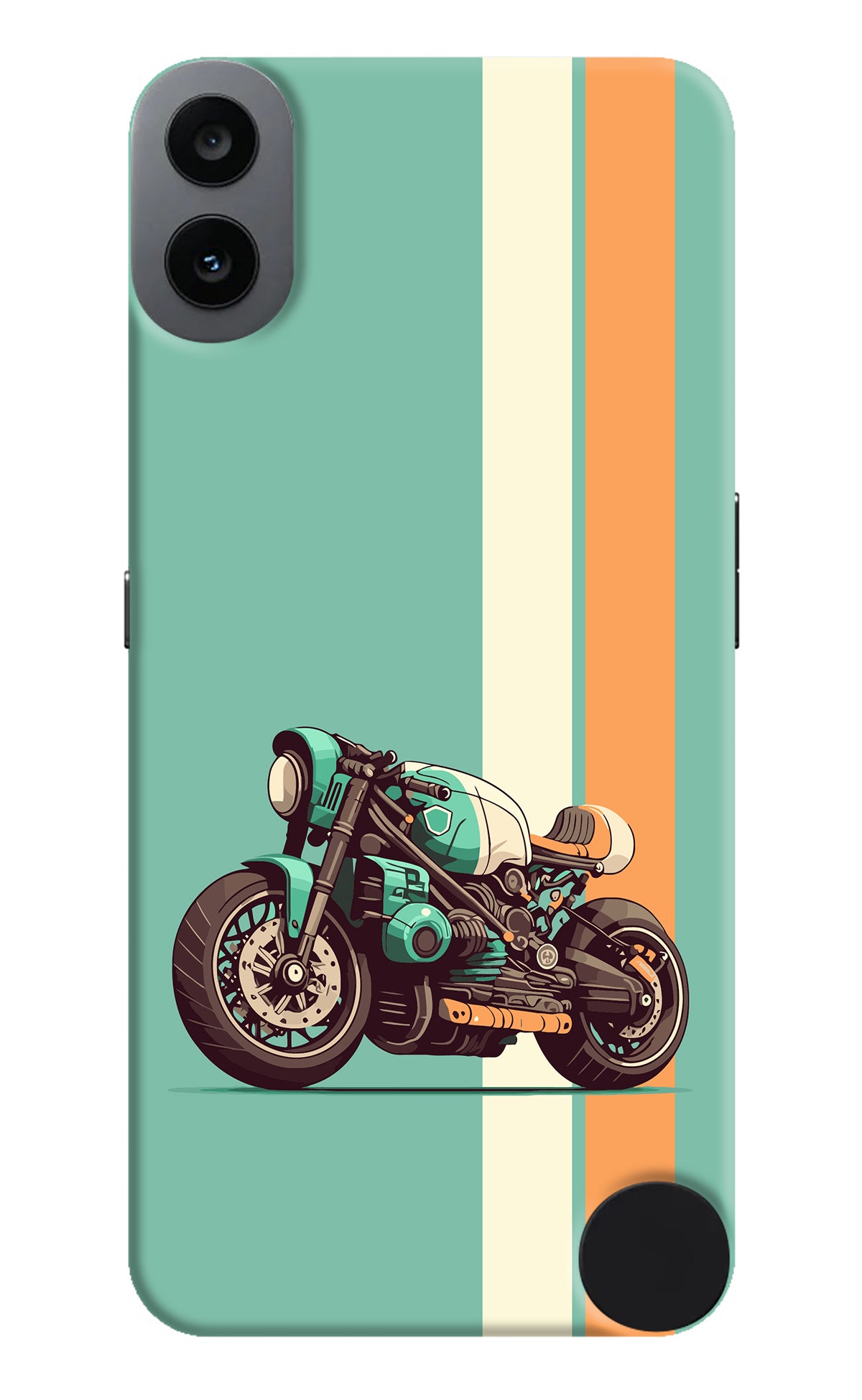 Striped Moto Drift CMF by Nothing Phone 1 Back Cover