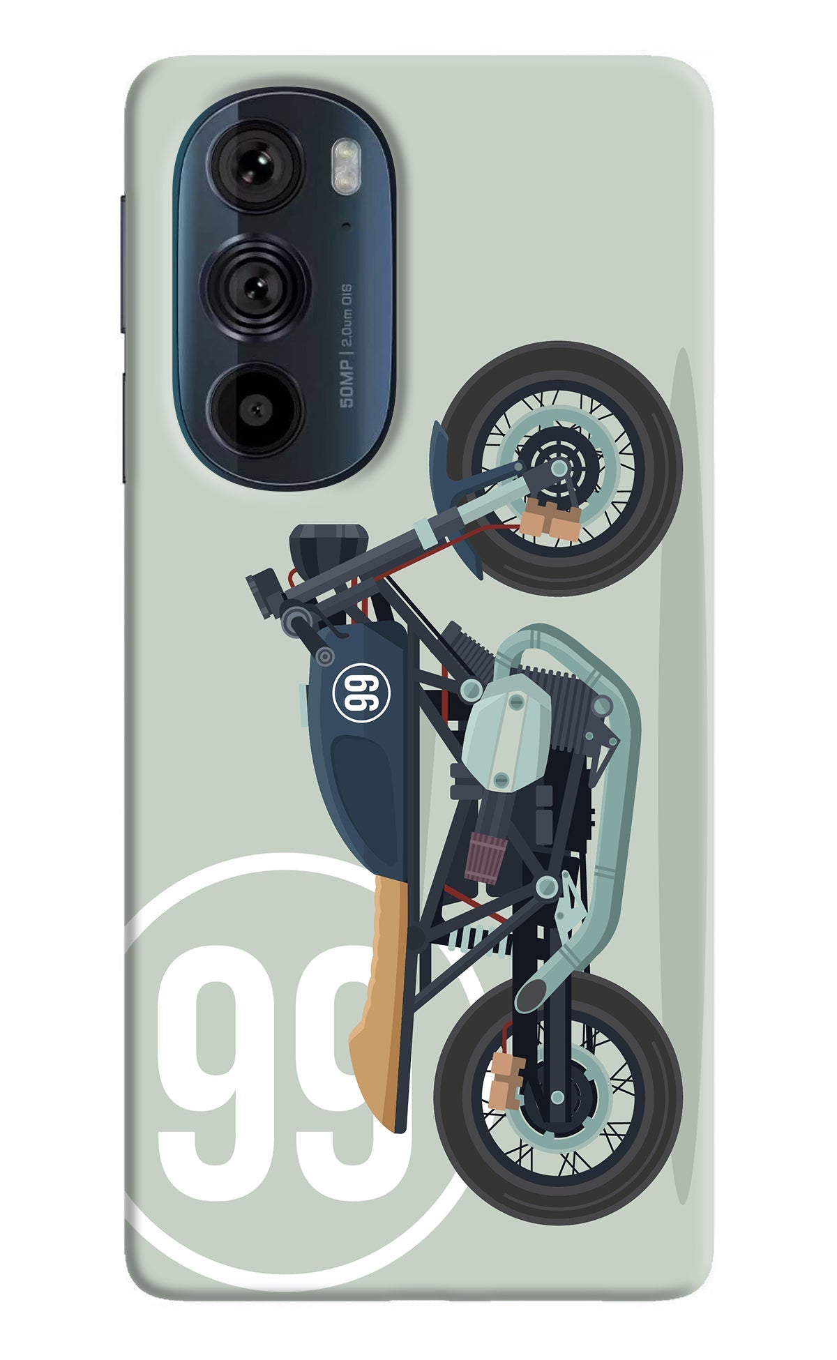 Classic Cafe Racer 99 Moto Edge 30 Pro Back Cover