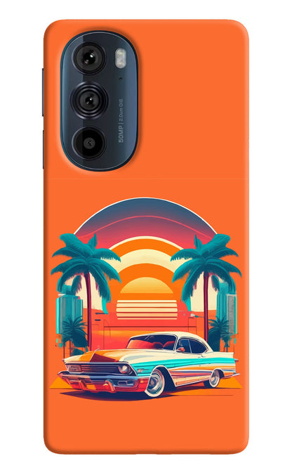 Palm Drive 80s Moto Edge 30 Pro Back Cover