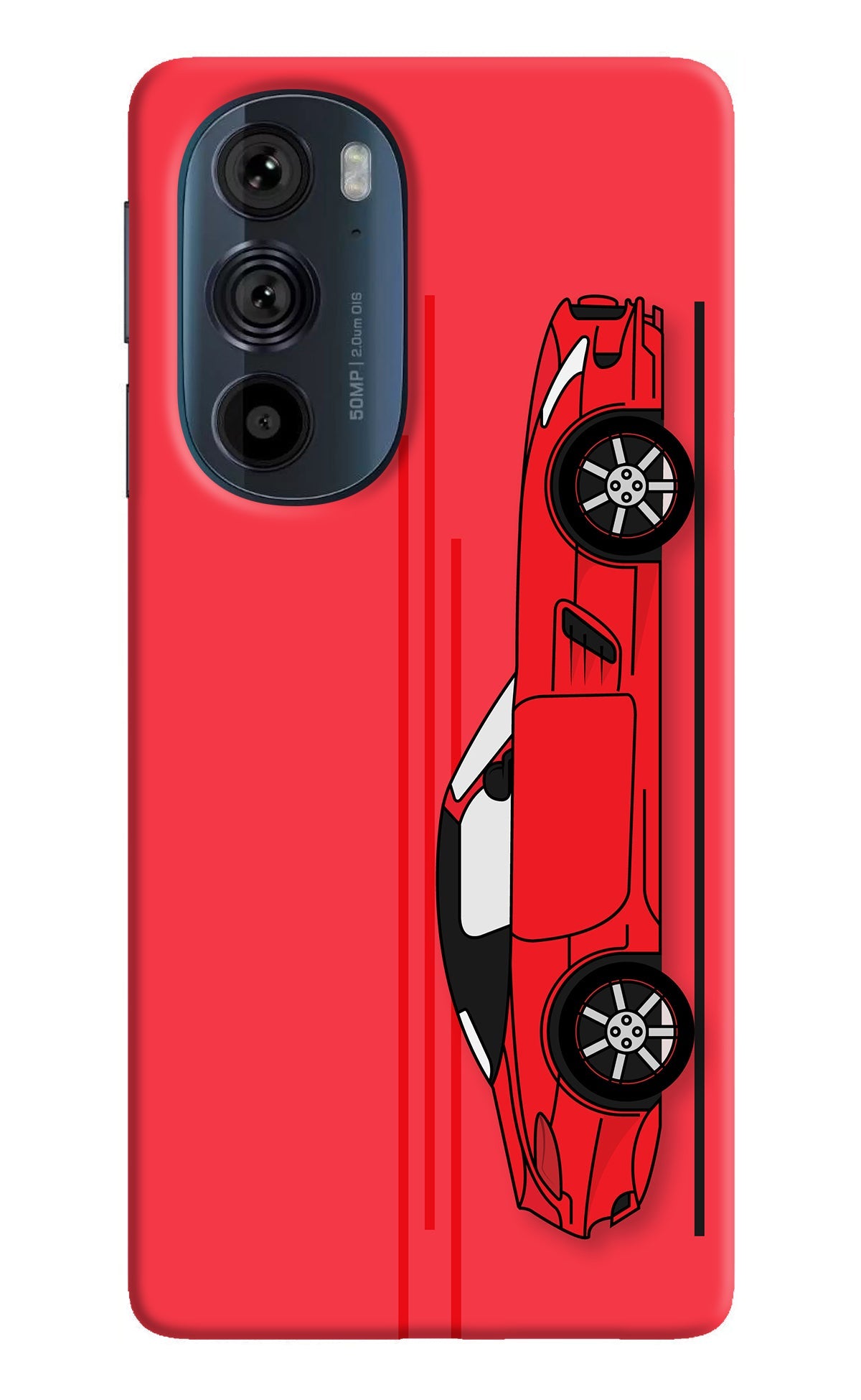 Red Velocity Moto Edge 30 Pro Back Cover
