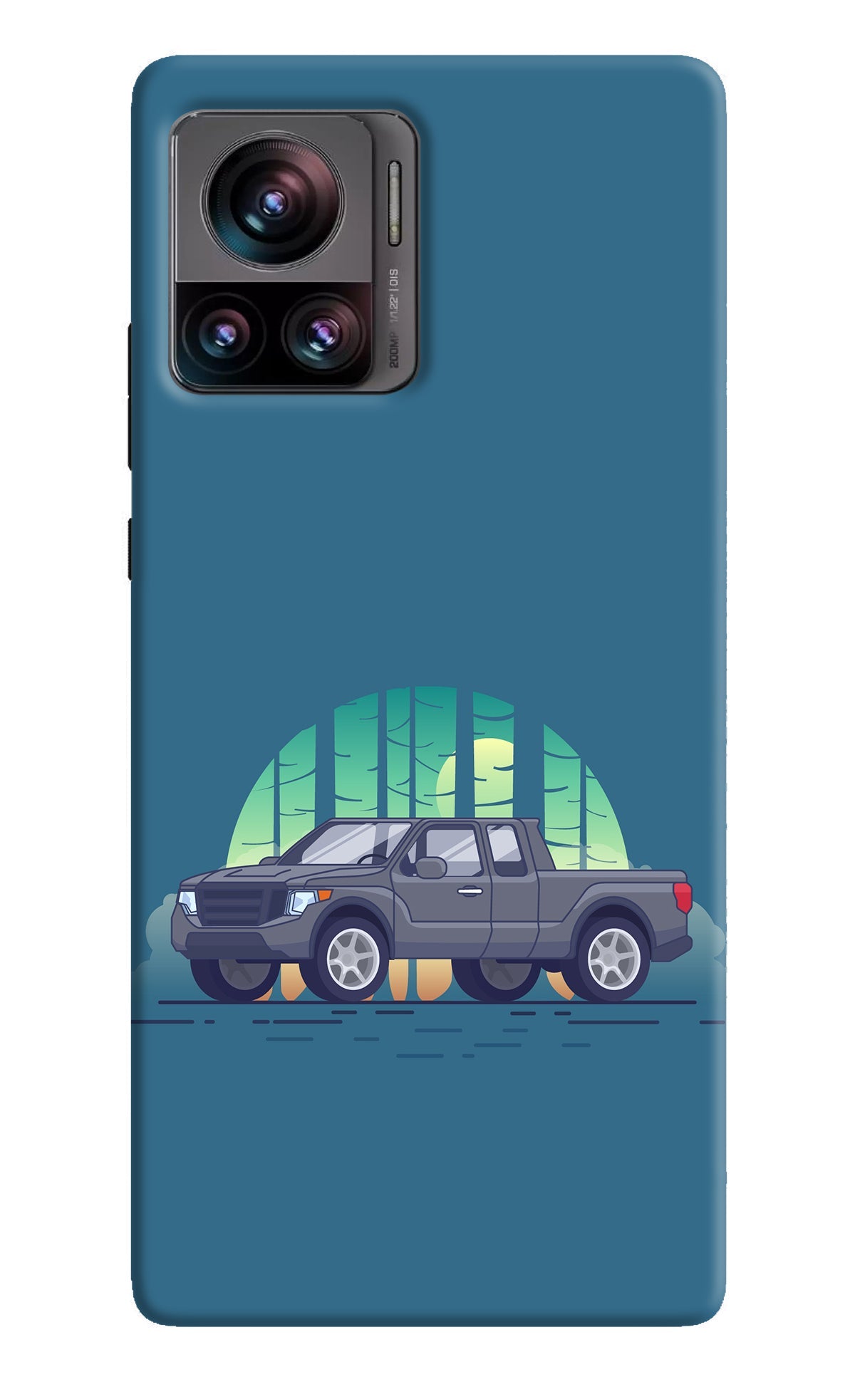 Retro Garage Vibe Moto Edge 30 Ultra Back Cover