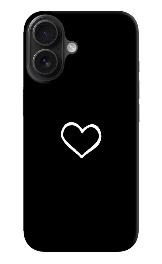 Heart iPhone 16 Back Cover