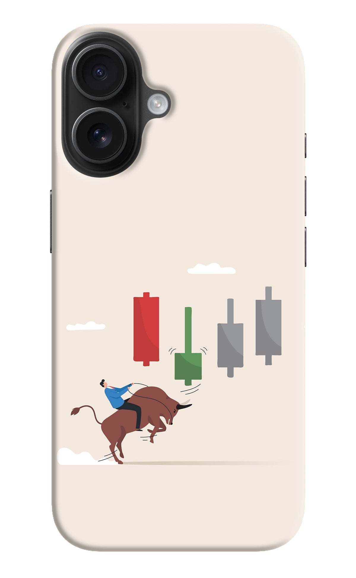 Bull Trading Momentum iPhone 16 Back Cover