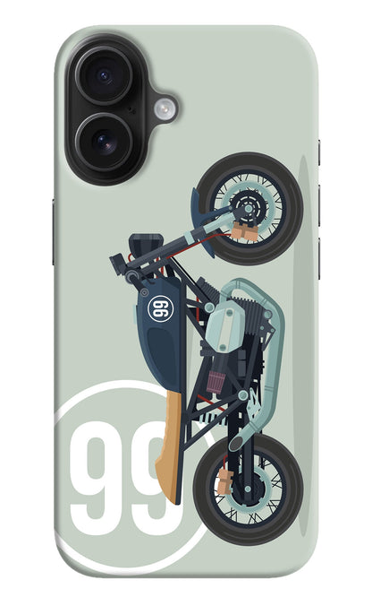 Classic Cafe Racer 99 iPhone 16 Back Cover