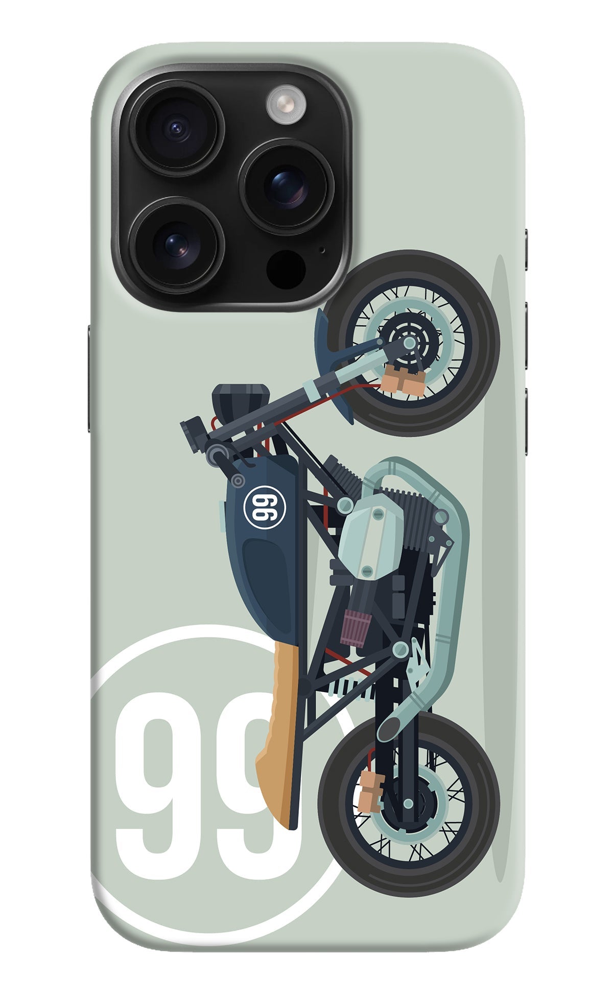 Classic Cafe Racer 99 iPhone 16 Pro Max Back Cover