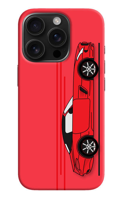 Red Velocity iPhone 16 Pro Max Back Cover