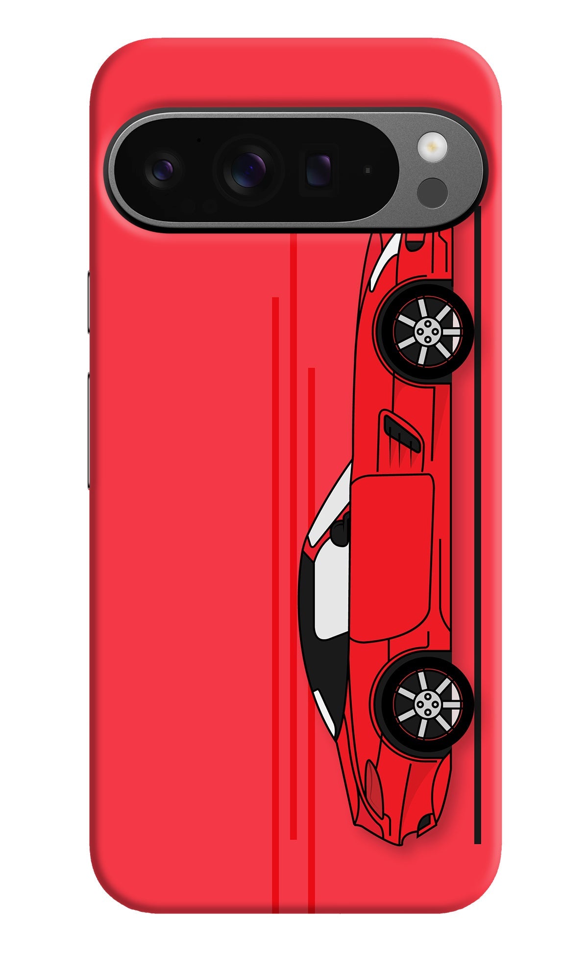 Red Velocity Google Pixel 9 Pro Back Cover