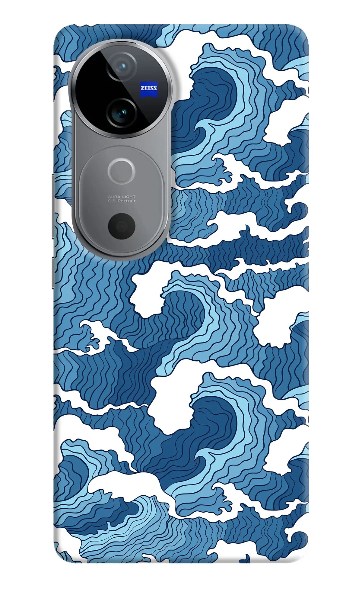 Blue Waves Vivo V40 5G Back Cover