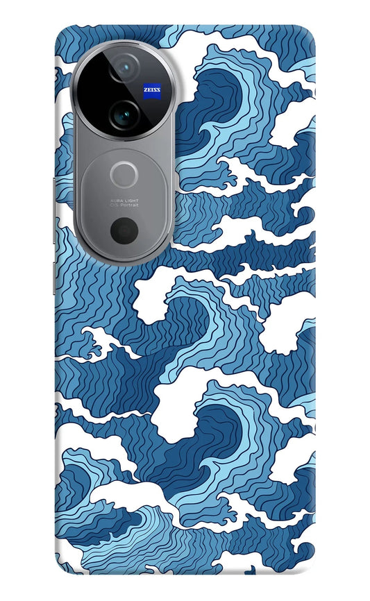 Blue Waves Vivo V40 5G Back Cover