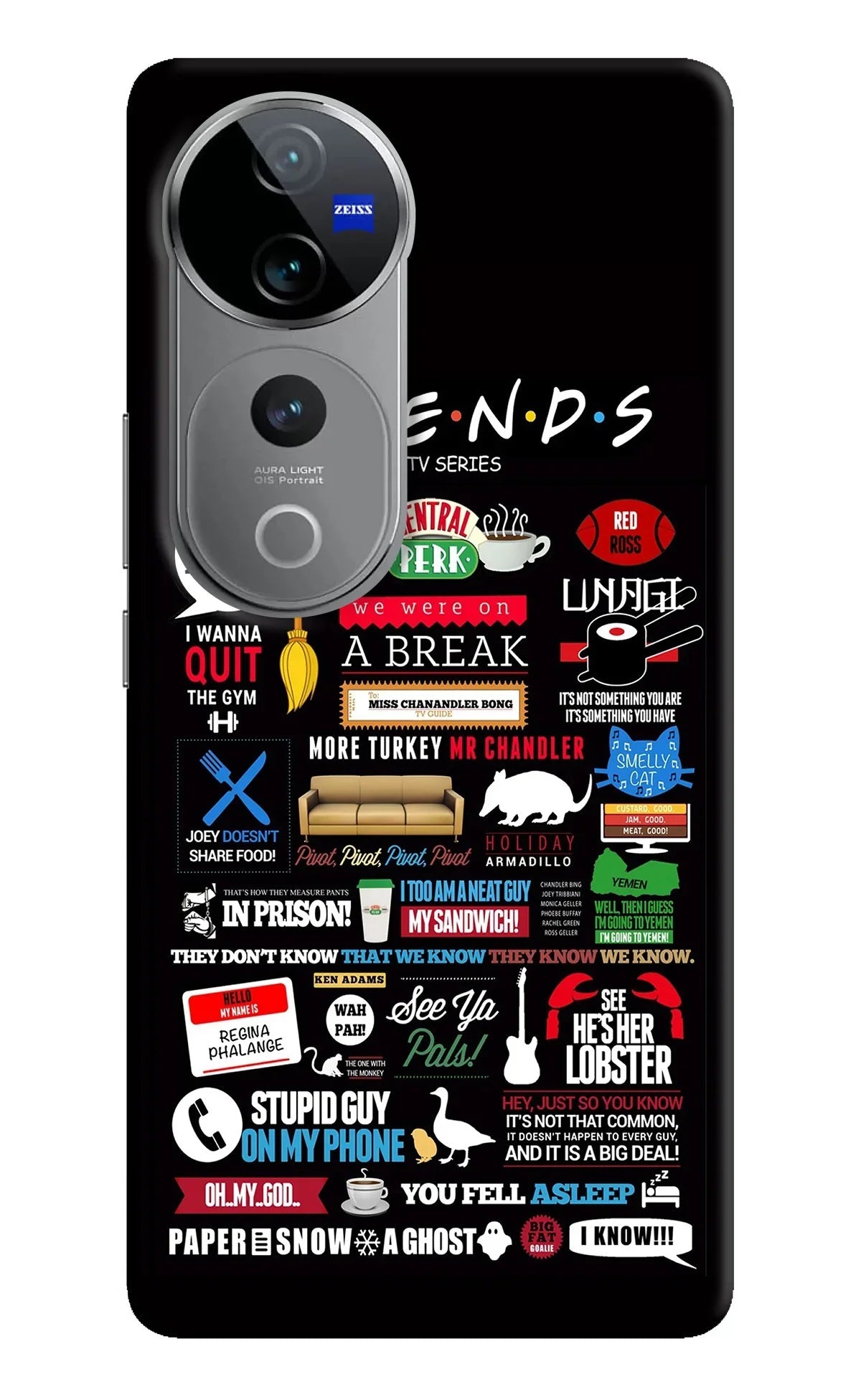FRIENDS Vivo V40 Pro 5G Back Cover