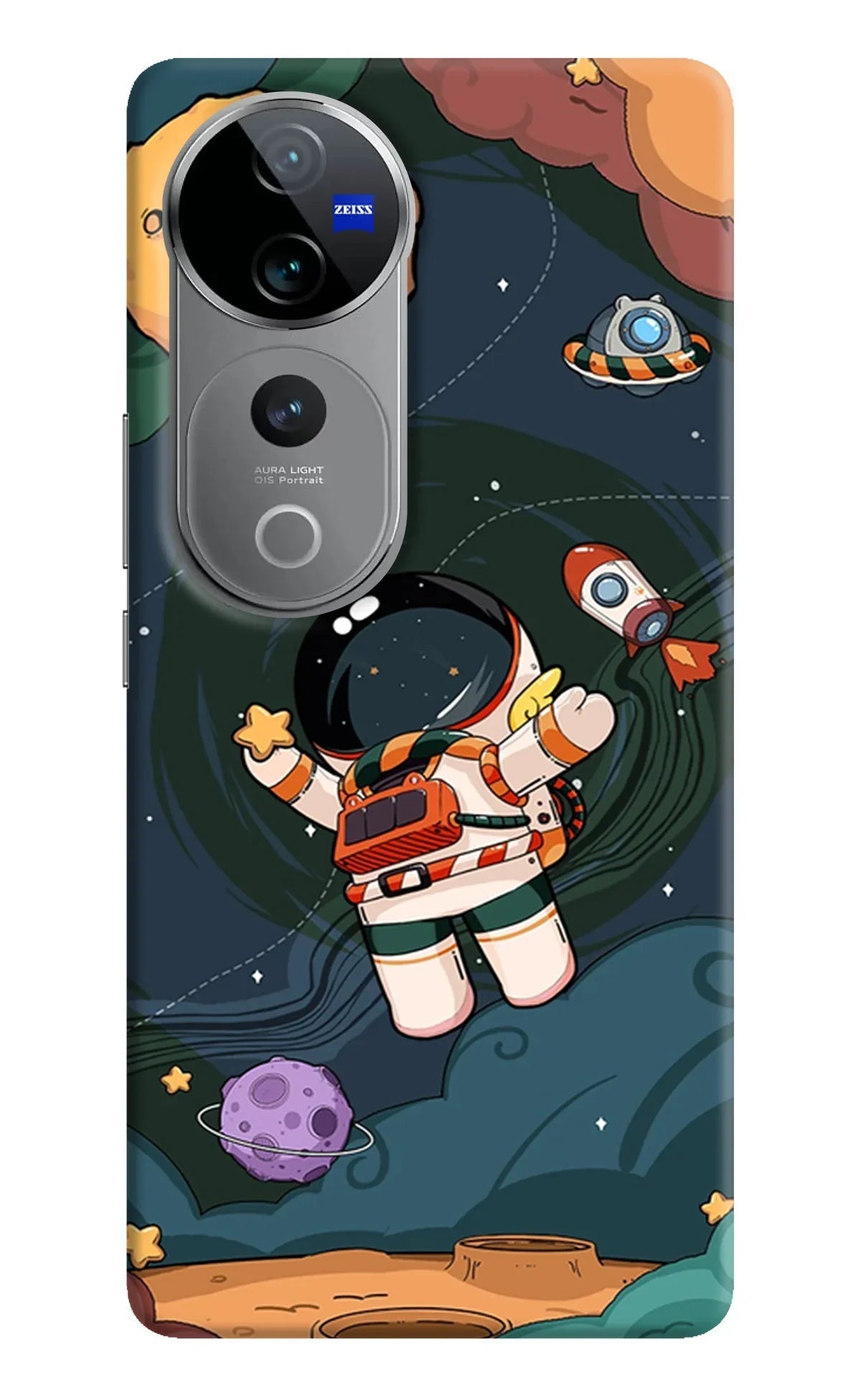 Cartoon Astronaut Vivo V40 Pro 5G Back Cover
