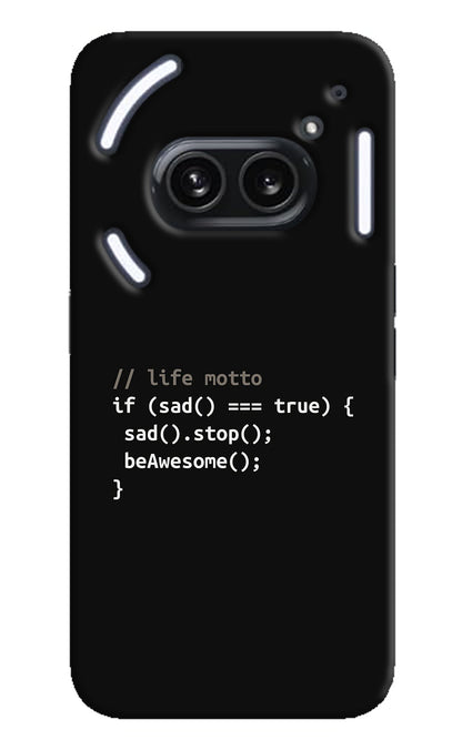Life Motto Code Nothing Phone 2A Plus Back Cover