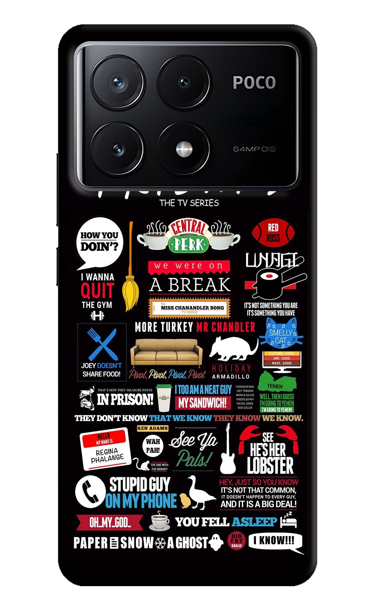 FRIENDS Poco X6 Pro Back Cover