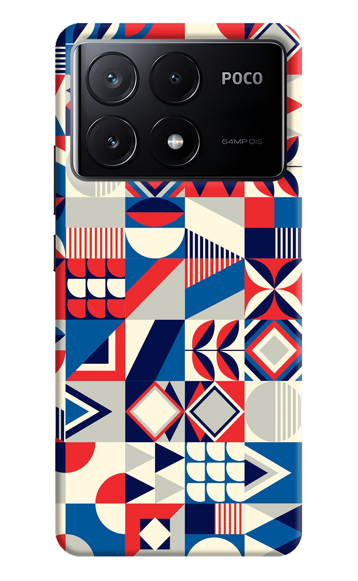 Colorful Pattern Poco X6 Pro Back Cover
