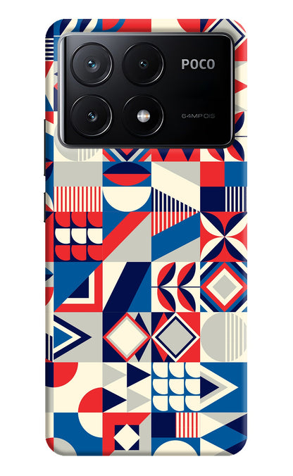 Colorful Pattern Poco X6 Pro Back Cover