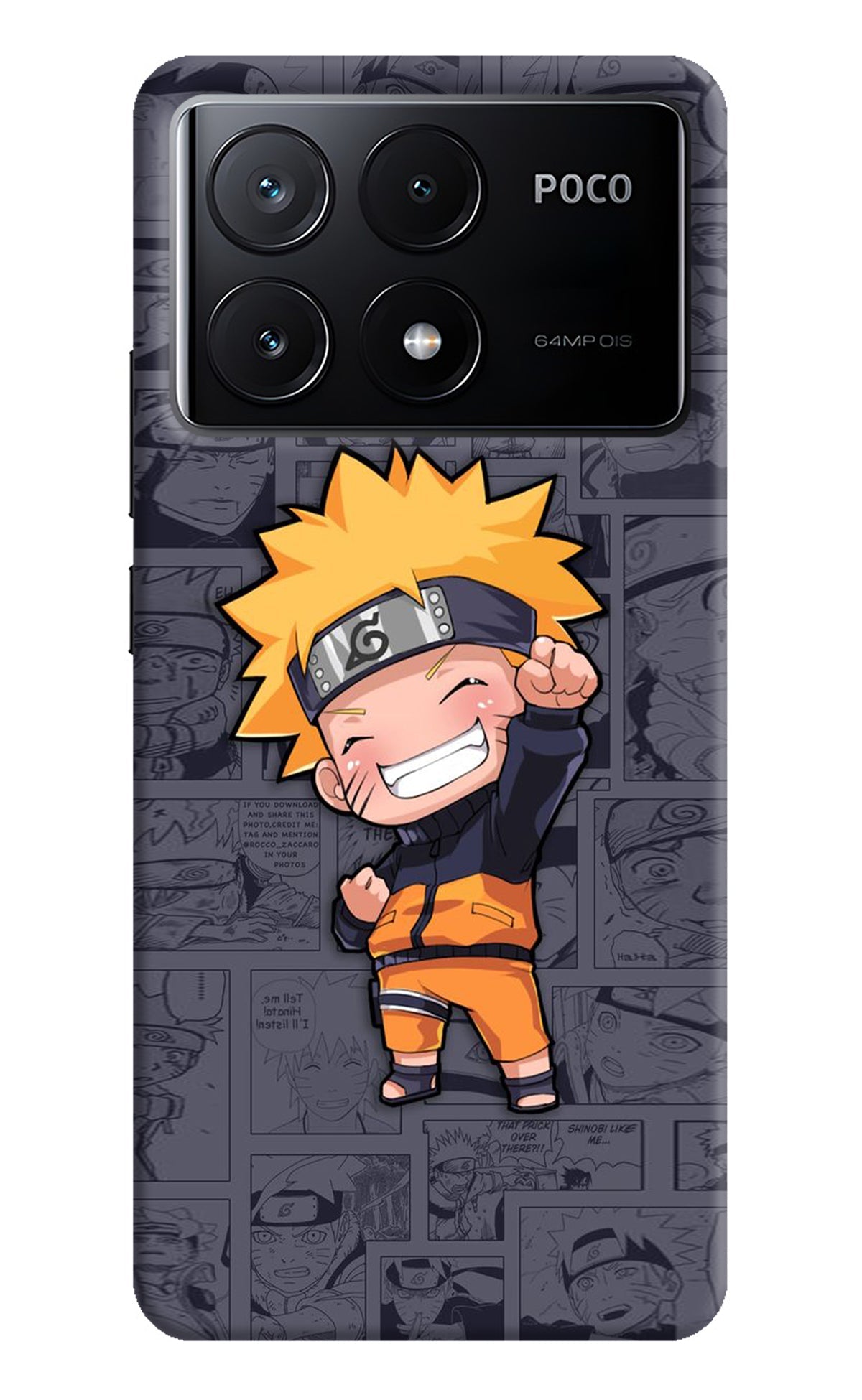 Chota Naruto Poco X6 Pro Back Cover