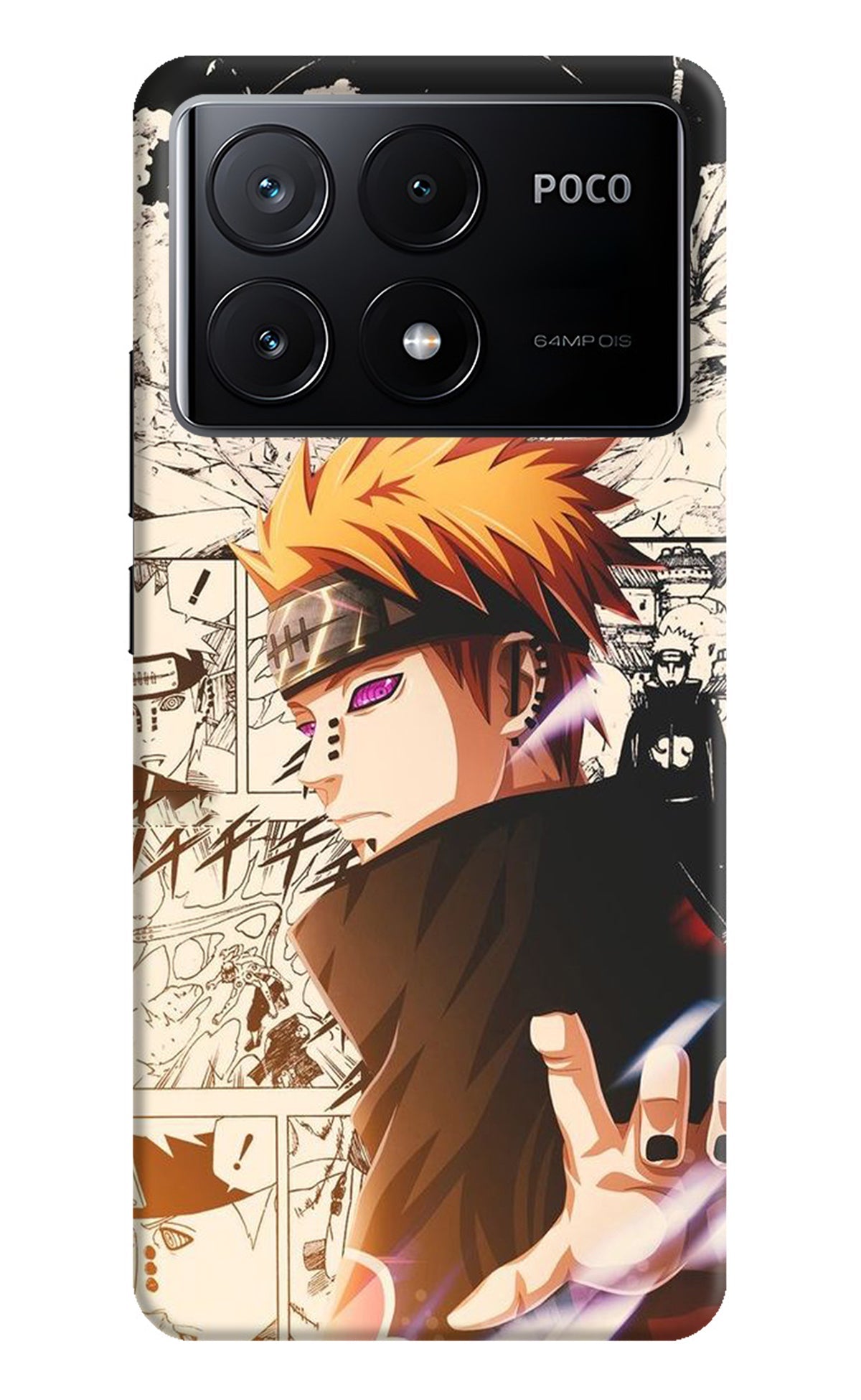 Pain Anime Poco X6 Pro Back Cover