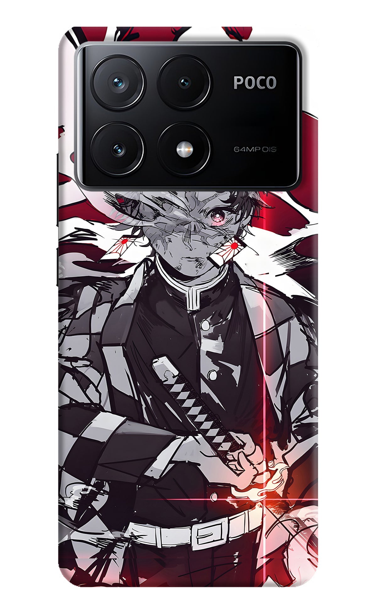 Demon Slayer Poco X6 Pro Back Cover