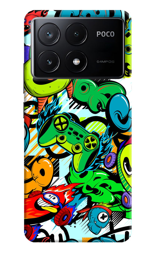 Game Doodle Poco X6 Pro Back Cover