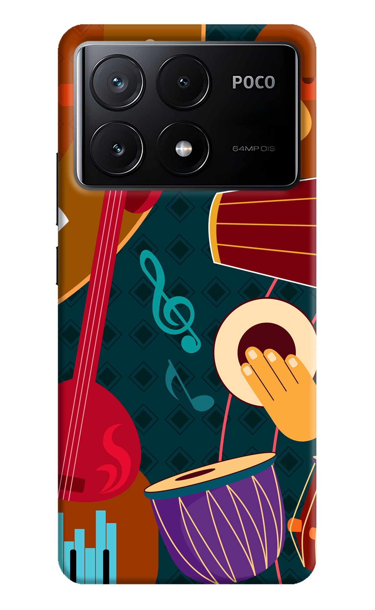 Music Instrument Poco X6 Pro Back Cover