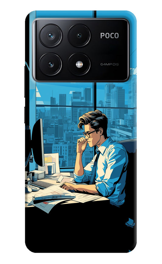 Focused Hustler (AI Generated) Poco X6 Pro Back Cover
