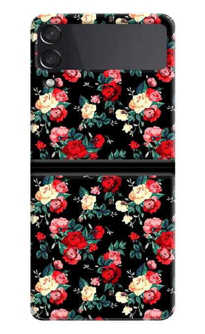 Rose Pattern Samsung Galaxy Z Flip3 Back Cover