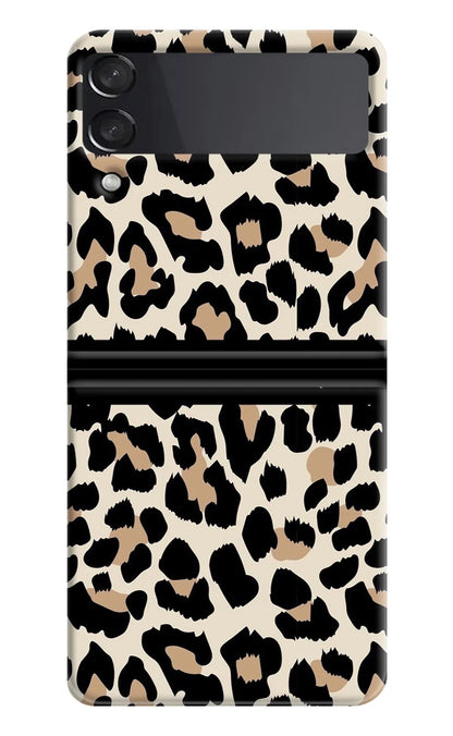 Leopard Print Self Love Samsung Galaxy Z Flip3 Back Cover