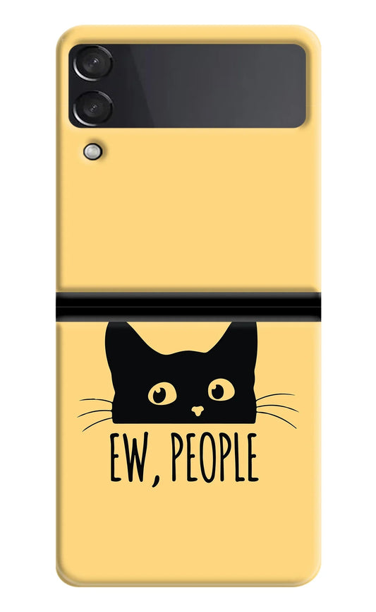 Ew People Catitude Samsung Galaxy Z Flip3 Back Cover