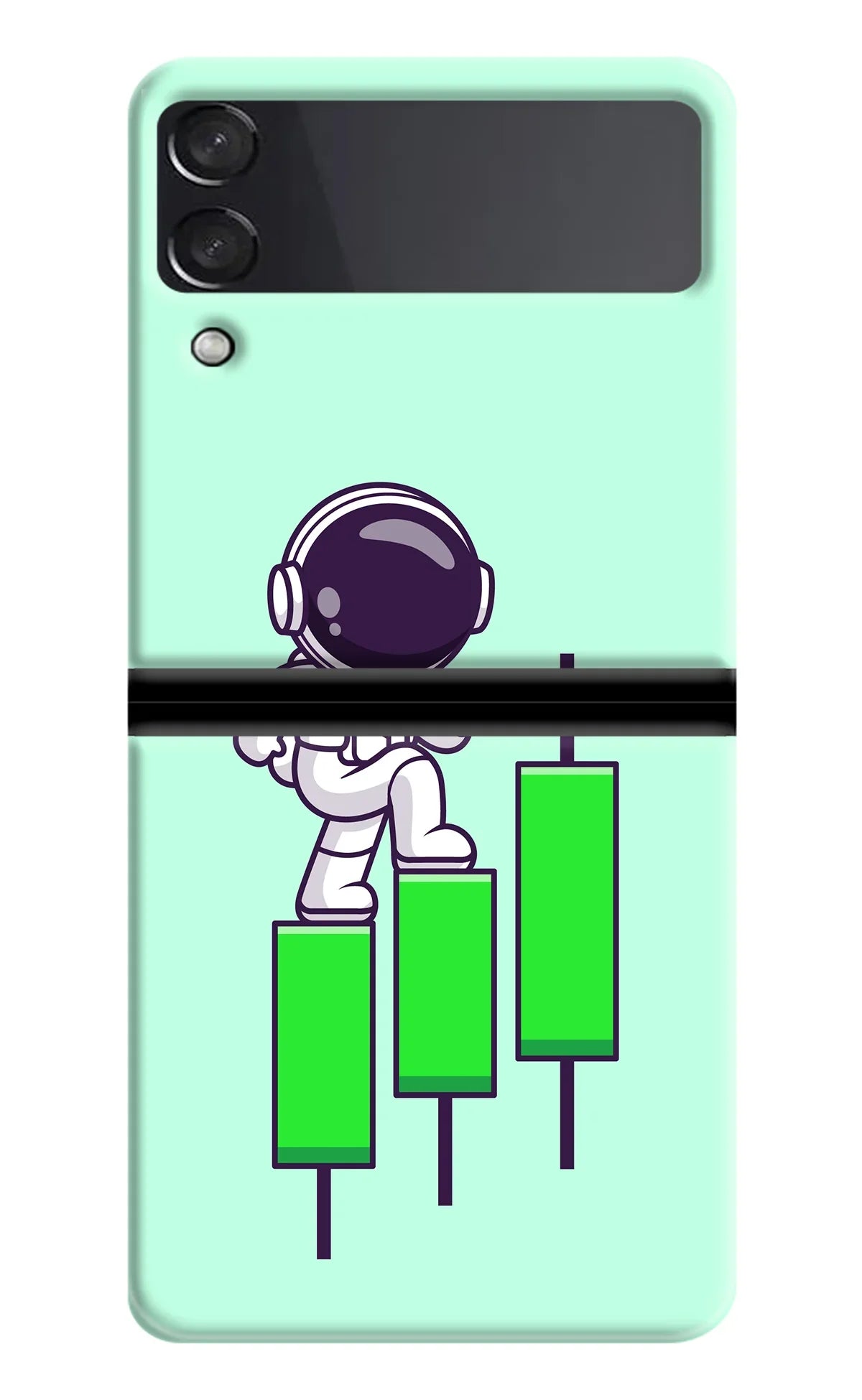 Astronaut Trader Samsung Galaxy Z Flip3 Back Cover