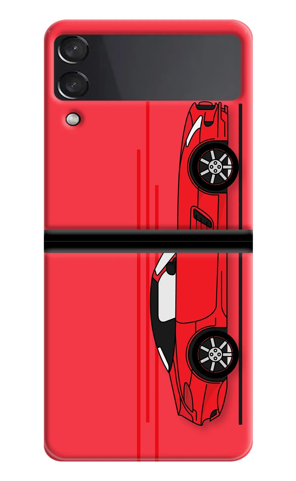 Red Velocity Samsung Galaxy Z Flip3 Back Cover