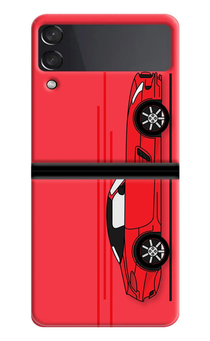 Red Velocity Samsung Galaxy Z Flip3 Back Cover