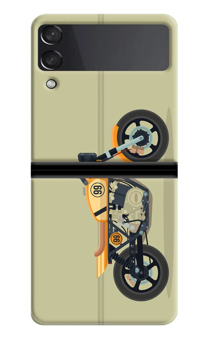 Vertical Speedster Samsung Galaxy Z Flip3 Back Cover
