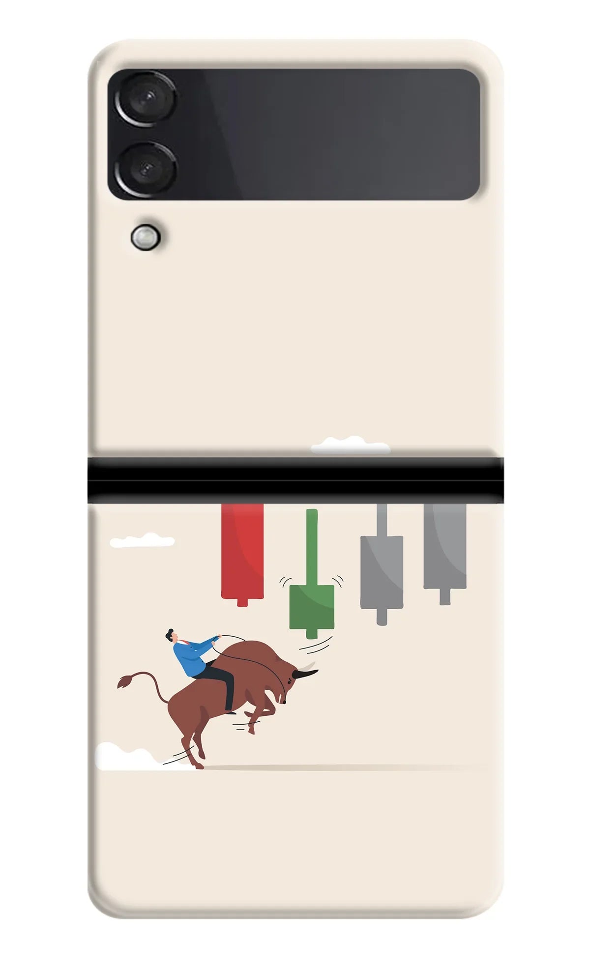 Bull Trading Momentum Samsung Galaxy Z Flip4 Back Cover