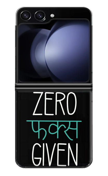 Zero Fucks Given Samsung Galaxy Z Flip5 Back Cover