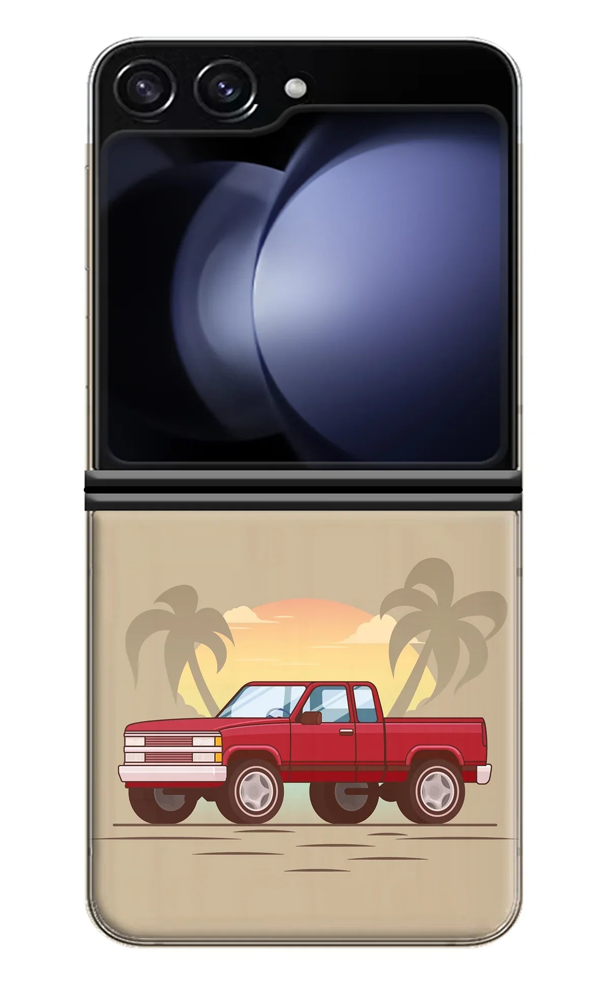 Desert Classic Drive Samsung Galaxy Z Flip5 Back Cover