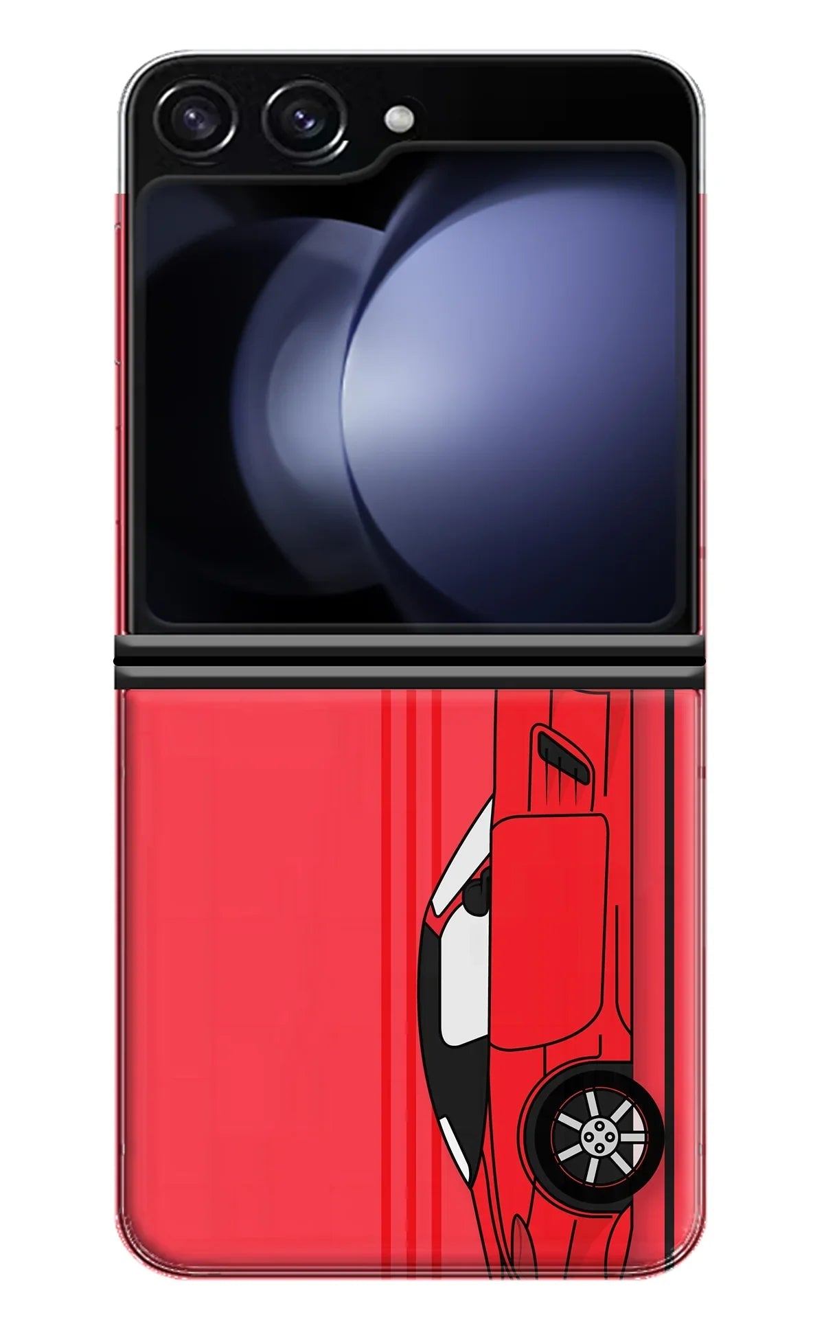 Red Velocity Samsung Galaxy Z Flip5 Back Cover