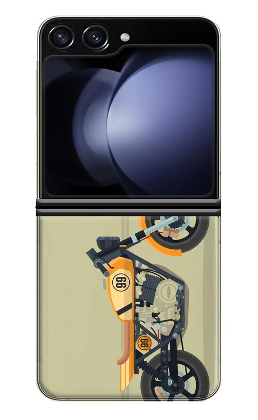 Vertical Speedster Samsung Galaxy Z Flip5 Back Cover